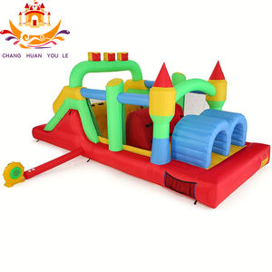 Circuito <span class=keywords><strong>de</strong></span> Obstáculos Inflable Oxford Personalizado, Tobogán Inflable Combinado para Eventos en el Patio Trasero, Capacidad <span class=keywords><strong>de</strong></span> 200 kg, 5-10 Personas - Product Image 2