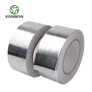 Rouleau de <span class=keywords><strong>ruban</strong></span> d'aluminium 48mm auto-ignifuge retardateur de flamme argenté pour les conduits, les évents de la sécheuse. - Product Image 1