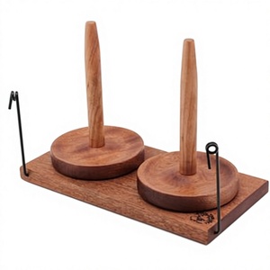 Soporte de Hilo Redondo de Madera Ecológico Herrschner, Accesorio de Costura, 11.5cm, Herramienta Práctica para Manualidades - Product Image 4