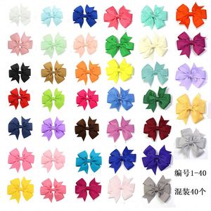 Lazo de tela de grogrén duradero y bonito para el pelo, con clip, para niñas, con estampado por transferencia térmica, personalizado, promocional, para fiestas infantiles - Product Image 6