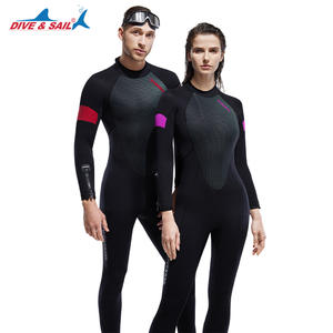 गोता और पाल 5 मिमी नियोप्रोन एक टुकड़ा गर्म स्कूबा डाइविंग गीले सूट महिला पुरुषों 5/4 मर्सेराइज्ड मखमली के साथ पूर्ण आर्टसूट - Product Image 5