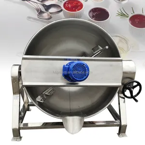 Durable Industrial Cooking Pots Good Price Emulsifying Jacketed Kettle Mixer Electric Tilting Kettle