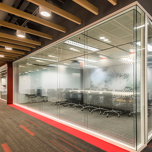 Nhôm Khung Kính Văn Phòng Phân Vùng Với Đứng Thiết Kế Hiện Đại Văn Phòng Tủ Chống Cháy Và Âm Thanh Hấp Thụ Cho Nhà Văn Phòng - Product Image 4