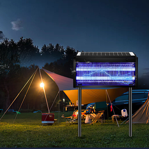 Lampe LED anti-mouche solaire, 15W DC6V, portable, étanche, pour la maison et le jardin - Product Image 1