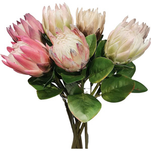 <span class=keywords><strong>Fleur</strong></span> artificielle <span class=keywords><strong>de</strong></span> protée royale <span class=keywords><strong>de</strong></span> haute qualité, toucher réel, <span class=keywords><strong>en</strong></span> soie, longue durée, pour la maison, les mariages, la fête des mères, la table - Product Image 4