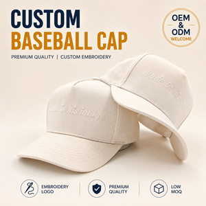 Gorra de Béisbol de 5 Paneles para Campamento al Aire Libre, Logotipo Bordado Personalizado, MOQ Bajo, OEM, Alta Calidad, Protección Solar, Transpirable - Product Image 1