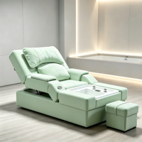 Fauteuil de pédicure commercial pour salon de manucure, lit de massage des pieds électrique moderne, canapé SPA multifonctionnel pour hôtel et bien-être