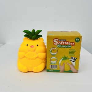 ตุ๊กตาหมีสับปะรดสีเหลืองน่ารัก รูปทรงหมีสับปะรดแบบคาวาอี้ ของเล่นบีบคลายเครียดแบบสโลว์ไรซิ่ง ของขวัญสำหรับผ่อนคลายประสาทสัมผัส - Product Image 2