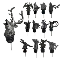Dispensador de Vino Personalizado de Metal con Diseño de Animal, Vertedor Rápido de Licor, Aireador, Boquilla Reutilizable, Dispensador Cónico para Botellas de Vino y Chupitos