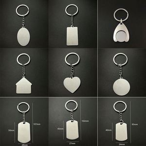 Wholesale Blank <b>Plain</b> Keychain Round Shaped Custom Laser Logo Luxury Souvenir Made Metal <b>Ring</b> for Printing Keychain Accessories - Product Image 6