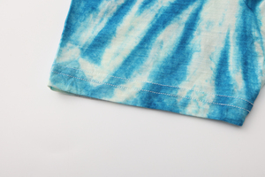 T-shirt elegante in <span class=keywords><strong>lana</strong></span> Merino da <span class=keywords><strong>uomo</strong></span> con inchiostro blu Tie-dye - Product Image 5