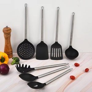Ensemble d'ustensiles de cuisine en nylon et acier inoxydable de haute qualité, outils de cuisine, ensemble d'ustensiles de cuisine - Product Image 4