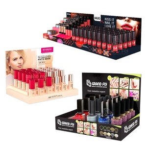 กล่องโชว์สินค้าแบบตั้งโต๊ะสำหรับยาทาเล็บและเครื่องสำอาง ทำจากกระดาษแข็งรีไซเคิล เป็นมิตรกับสิ่งแวดล้อม รับทำตามแบบ พร้อมโลโก้และขนาดตามสั่ง - Product Image 1