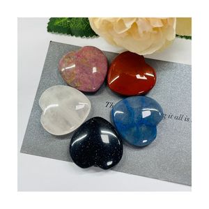 Aventurine verte bouffante en forme de cœur Agate de guérison Cristal naturel Pierres précieuses Reiki Pierres d'inquiétude pour soulager l'anxiété - Product Image 3