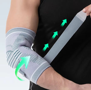 Manchon de soutien pour coude de tennis avec double coussinets en gel, support ciblé pour l'avant-bras, attelle de coude, sangle réglable, nylon respirant, unisexe, sport - Product Image 3