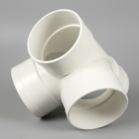 Tuyau de drainage en PVC chinois en gros, sur mesure, à quatre voies, avec surface lisse de 6 mm, norme ISO, directement des fabricants