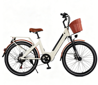 Vélo Électrique Tout-Terrain Urbain à 7 Vitesses avec Cadre en Acier Carbone, Moteur Brushless sur Roue Avant, Batterie au Lithium et Roues Triangulaires – Vente Directe