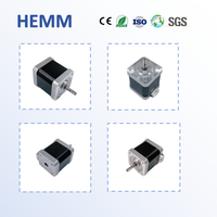 Moteurs pas à pas DC HEM HEM-17D6028 Nema 17 carrés 42MM 2 phases 1.8 pas 7.6 VDC 0.4A 0.32 Nm pour kits CNC en stock