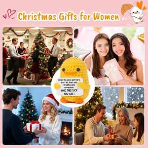 Pato de Ganchillo Divertido y Pequeño, Emocionalmente Positivo, Inspirador y Reconfortante, Ideal para Regalos de Cumpleaños y Rellenos de Calcetines Navideños, ¡Gran Oferta! - Product Image 6