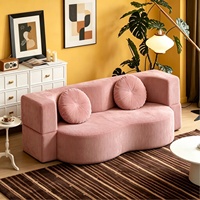 YQ Bestseller Vakuum-Kompressions-Flanell Gebogenes Neues Stoffsofa Alpha für Wohnzimmer, Sitz- und Liegefunktion, Faltbar, Multifunktional, Bequem und Entspannend