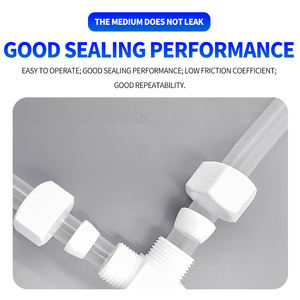PTFE ข้อต่อท่อสามทางทนต่อสารเคมีโพลิเมอร์ประสิทธิภาพสูงจากโรงงาน PTFE - Product Image 3