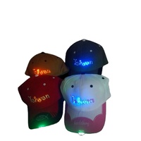 Gorras y Sombreros LED de Diseño Moderno 2026, Gorra con Luces - 100% Algodón, Unisex, Tela Común para Uso en Exteriores
