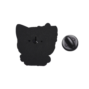 可爱悲伤猫珐琅别针卡通小猫胸针搞笑蝴蝶结动物徽章饰品礼品朋友衣服背包批发 - Product Image 5