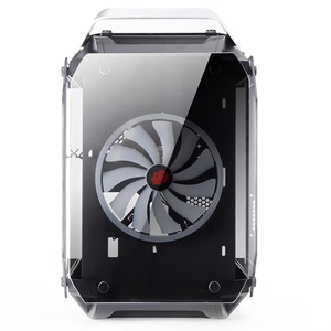 Lovingcool ATX Tower custodia per <span class=keywords><strong>Computer</strong></span> da gioco in vetro temperato a 4 lati Mid Tower <span class=keywords><strong>CPU</strong></span> Cabinet <span class=keywords><strong>Gaming</strong></span> PC RGB custodia Desktop con ventola ARGB - Product Image 2