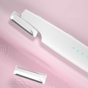 Depiladora Eléctrica <span class=keywords><strong>de</strong></span> Cejas y Afeitadora Facial para Mujer, Dispositivo <span class=keywords><strong>de</strong></span> Dermaplaning Inalámbrico, Batería <span class=keywords><strong>de</strong></span> 150min, Herramienta <span class=keywords><strong>de</strong></span> Belleza Portátil con LED - Product Image 3