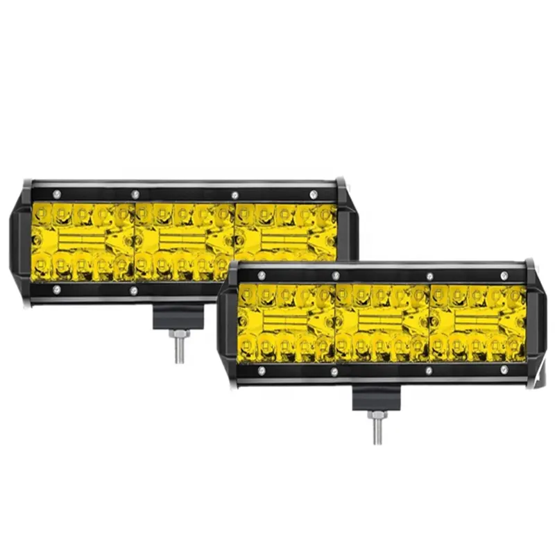 9 inç Off Road LED çubuk 12V 24V Combo LED ışık Bar/araba kamyon Suv 4x4 için İş işık Atv LED ışık Bar far