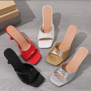 Été Talon fin Nouvelle mode Autre Trendy Safety Casual Summer Women's Slippers Casual Shoes Sandales à talons - Product Image 2