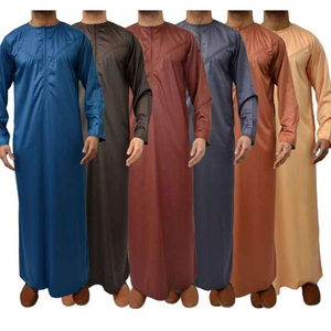 Men Arabic Thobe Full Length Islamic Robe Modest Fashion Wear High Quality Fabric OEM ODM Wholesale Supplier - Product Image 1
