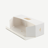 Boîte personnalisée pour biscuits et desserts, boîte d'emballage en papier kraft ondulé pliable avec logo imprimé en couleur personnalisée, impression extérieure