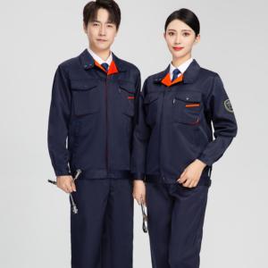 Traje de trabajo general a prueba de ácidos de sarga gruesa antiestática, a prueba de álcalis, uniforme de ropa de trabajo para hombres de invierno con logotipo, ropa de trabajo - Product Image 4