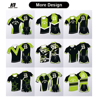 Conçu sur mesure Football Américain & Rugby Sports Jersey Respirant Boxy Streetwear avec brodé Sublimation Set Jersey Shirt