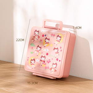 Boîte à lunch en plastique pour enfants Bencircle B276 avec poignée et gobelet à soupe, impression UV, qualité alimentaire, compatible micro-ondes et lave-vaisselle - Product Image 4