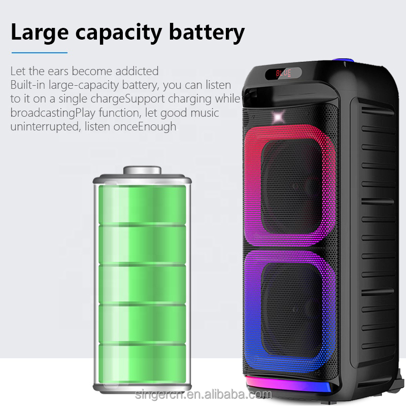 ABS-8203 Portable Bluetooth Speaker - Perfect for Outdoor Parties