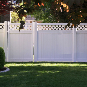 Panneaux de clôture en vinyle PVC blanc 6x8 avec poteaux en vinyle, clôture de jardin extérieure pour <span class=keywords><strong>la</strong></span> protection de <span class=keywords><strong>la</strong></span> vie privée - Product Image 3