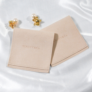 Wholesale Small Microfiber Velvet Canvas Gift Jewelry Packaging Bag <b>Pouch</b> With Logo Custom - Product Image 6