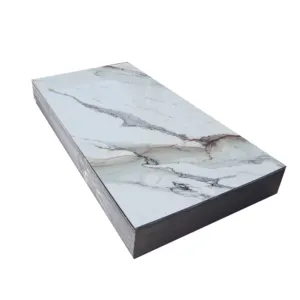 Bendable PVC Marble Sheet Faux Marble Alternative For Indoor Wall Decoration