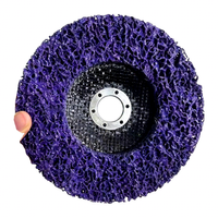 Disques de décapage en fibre de verre de 6 pouces (150 mm) sans colmatage, roue de décapage violette pour meuleuses d'angle