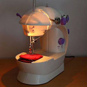 Máquina DE COSER Overlock para el hogar, Serge de 4 hilos, características automáticas, Manual, ropa para el hogar, tela, incluye máquinas de coser con Motor - Product Image 5