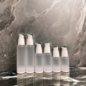 Biểu Tượng Tùy Chỉnh Rõ Ràng Frosted 20Ml/30Ml/50Ml Không Có Không Khí Huyết Thanh Mỹ Phẩm Lotion Chai Với Độc Đáo Bơm Tinh Dầu Mắt Kem Dầu Gội Đầu - Product Image 3