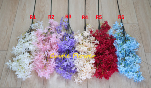 Branche de fleurs de <span class=keywords><strong>cerisier</strong></span> en soie artificielle, tige longue Sakura, tiges de fleurs de <span class=keywords><strong>cerisier</strong></span> japonais roses pour décorations de mariage AF15901 - Product Image 5