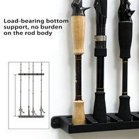 Support de canne à pêche Vertical, support de poteau, support mural modulaire pour Garage carpe, accessoires de pêche