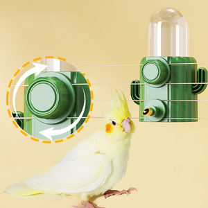 Bebedouro Automático em Formato de Cacto para Pets, Feito de PC Sólido, Tigela Anti-Vazamento para Pássaros, Mainás e Papagaios em Ambientes Externos - Product Image 4