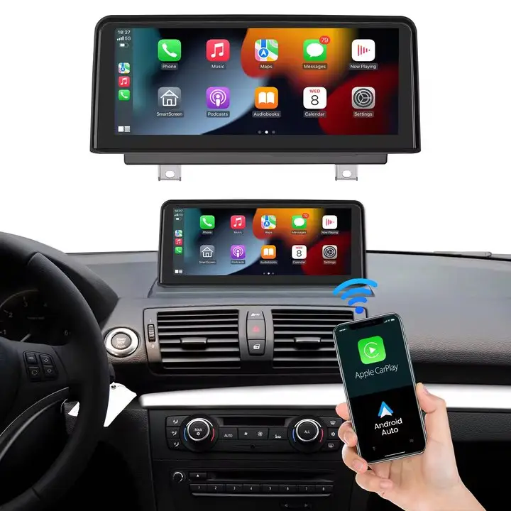 10.25" Wireless Car Play Touch Screen Stereo For BMW 1 Series E81 E82 E87 E88 2004-2008 CCC System