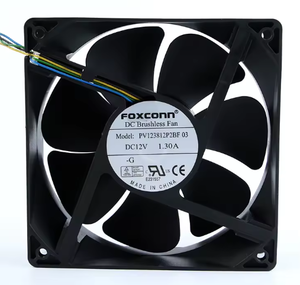 Ventilateur de refroidissement de châssis <span class=keywords><strong>Dell</strong></span> à quatre fils, contrôlé par la température, Foxconn PV123812P2BF 03 12V 1.30A 120*120*38MM 12CM, original et neuf - Product Image 2