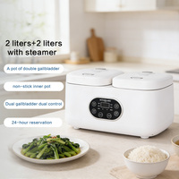 Casserole électrique intelligente 2 en 1, conception à double pot, cuisson indépendante avec contrôle numérique de la température