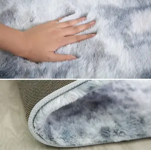<span class=keywords><strong>Tapis</strong></span> en tissu chenille à poils ras, géométrique, moderne, moelleux et abordable pour salon et table basse - Product Image 4